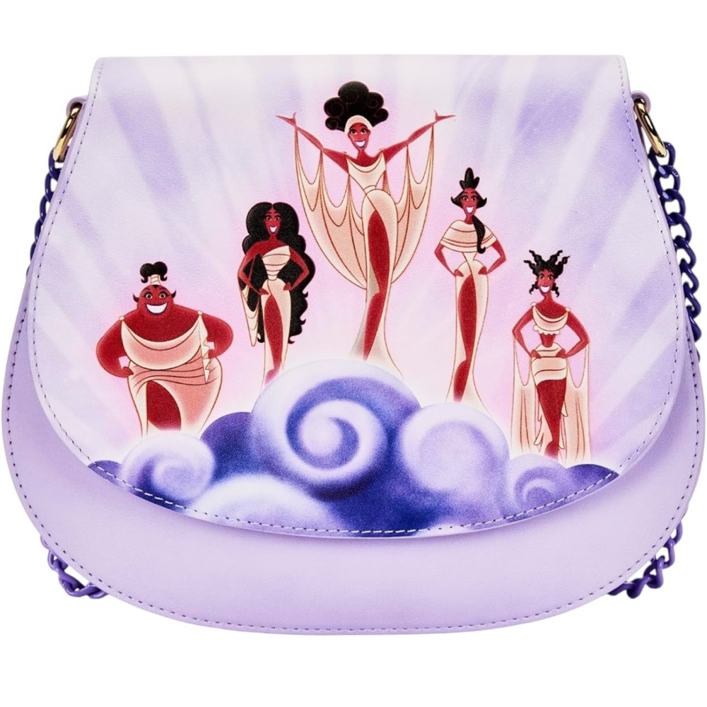 NEW Loungefly Disney Hercules Movie Muses Clouds Crossbody Bag Purse